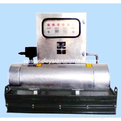 UV-sterilizer for marine sewage treatment plant